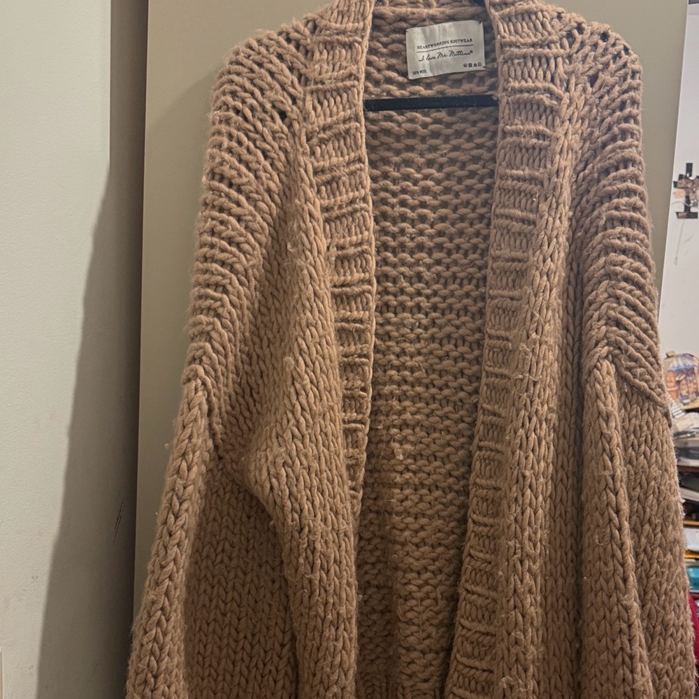 Mr Mittens Sweater in Taupe/Brown O/S